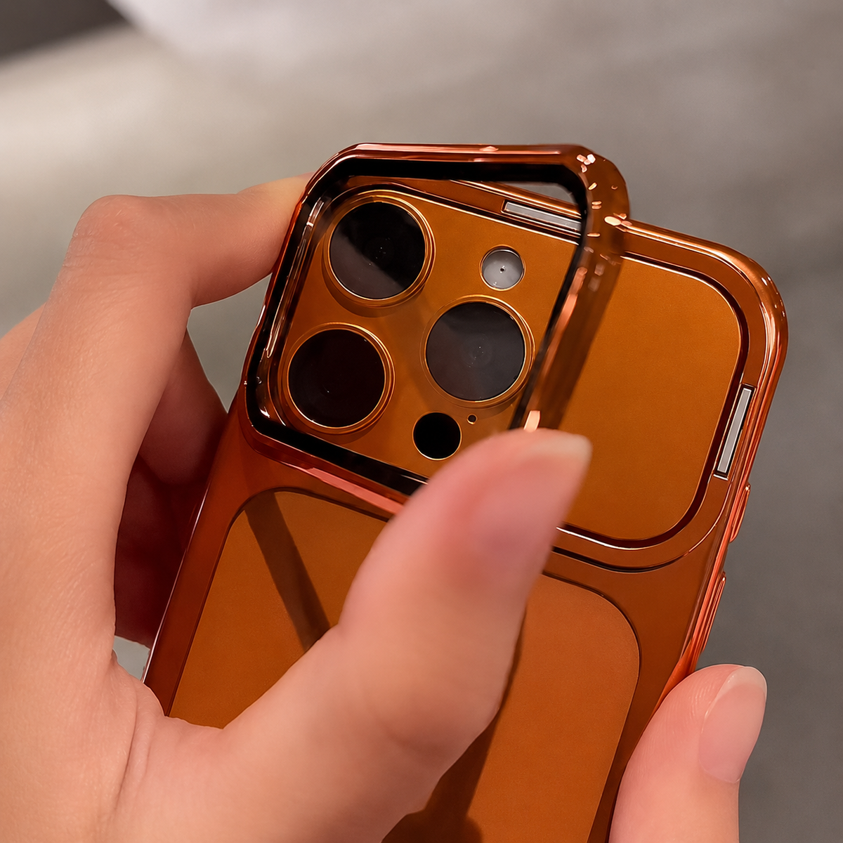 Translucent Metal Bumper Case