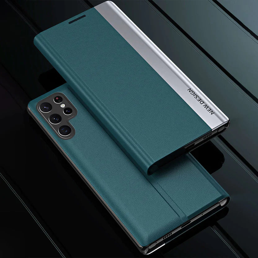 PU Leather Side Window Flip Case