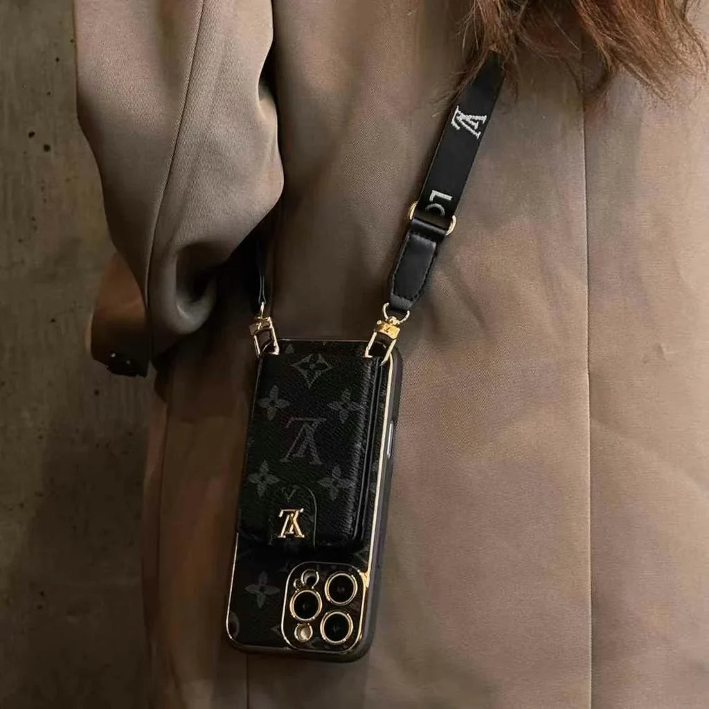 Leather Wallet Case With Sling