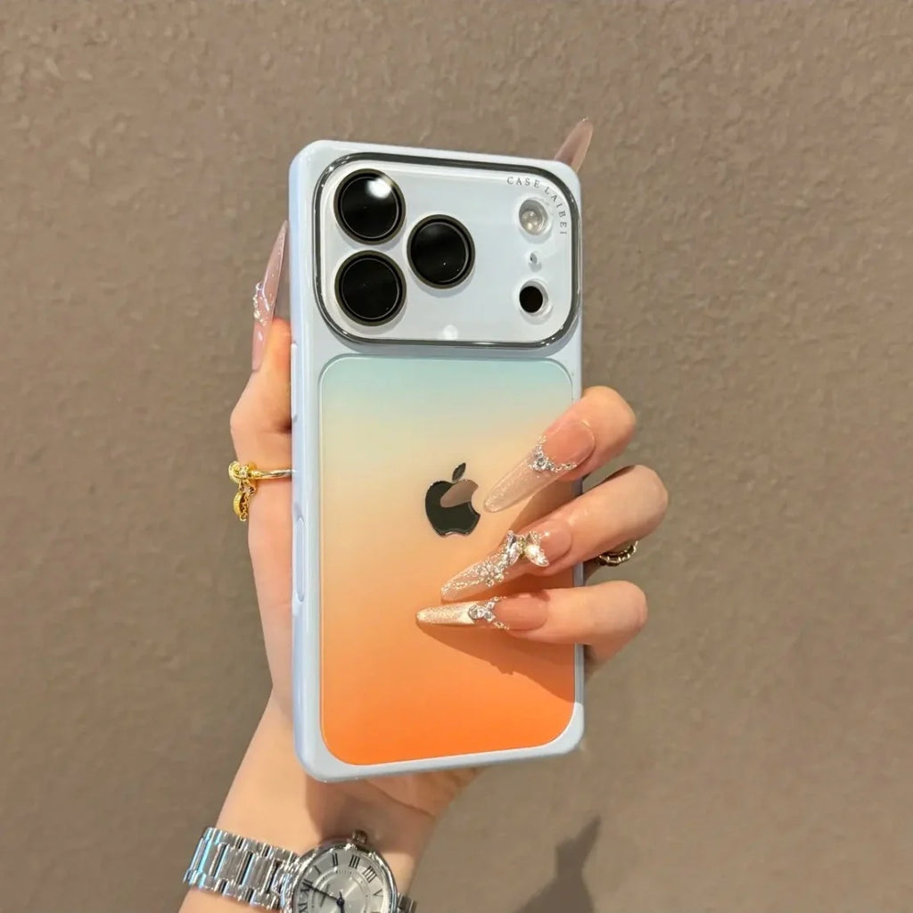 Gradient Contrast Crystal Lens Case