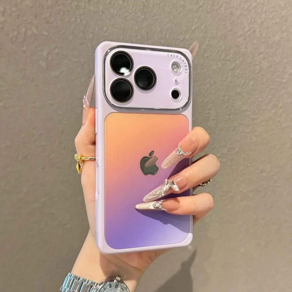 Gradient Contrast Crystal Lens Case
